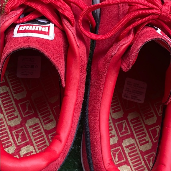 Like New Red Suede Pumas - Picture 2 of 4
